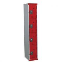 Acial - Armadietto Smontato 4 Scomparti H1800x Mparto 1800x300 Gri/r