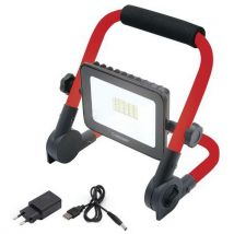 Velamp - Proiettore A Led Ricaricabile Con Supporto Pieghevole