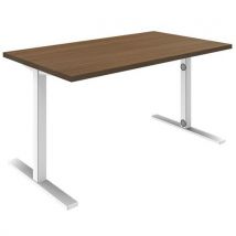 Quadrifoglio - Scrivania Dritta Fissa Idea L 140 Cm Noce