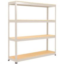 Scaffalatura Rapid 1 1980x1830x610-4 Ripiani-truciol-ral7032 - Manutan