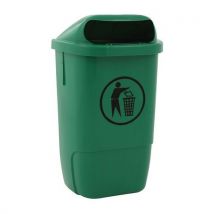 Vepabins - Pattumiera Da Esterno In Plastica Altezza 74 Cm Verde