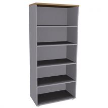 Simmob - Scaffalatura Alta 180 Cm Alluminio Faggio