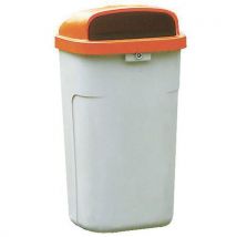 Sulo - Pattumiera Classic 50 Litri Co Colore:arancion Colore:grigio