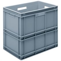 UTZ - Contenitore Rako Grigio 100 Litri 600x400x544 Mm Con Pareti