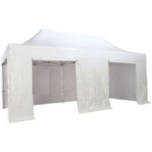 Leisure N Pleasure - Gazebo In Alluminio Con Tetto E Muri 3x6 Metri