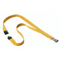 Lotto di 10 Laccio Tessuto C/moschettone Lunghezza 44cm Ocra - Durable