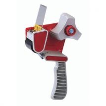 Distributore Nastro Adesivo Standard Rosso - 50mm x 100m - Acciaio/Plastica - Per Chiusura Volumi Medi