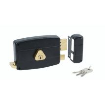 Bricard - Serratura Infilare Monopunto 5G Impugnatura Destra Orizzontale - Corpo 74mm Nero - Sicurezza Affidabile
