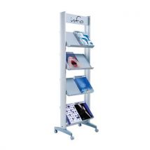 Paperflow - Espositore Mobile Allu 8a4 8xa4 Metallo