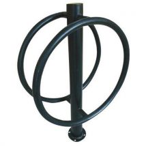 Portabiciclette Doppio Ad Arco 2 Posti Nero - Manutan