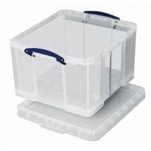 Really Useful Products - Contenitore Portaoggetti In Plastica + Coperchio 42 L Trasparente