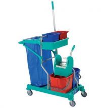 TTS - Carrello Per Lavaggio In Plastica Con Pressa