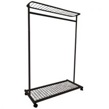 Stand Porta-abiti Mobile Smart L110 H162 P51 Cm Nero - Manutan