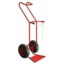 Fimm - Carrello In Acciaio Portabombole 250 Kg - Ruote Pneumatiche