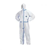 Tyvek DuPont - Tuta Monouso Tyvec 600 Plus - L - Protezione Tipo 5 E 6 Bianco