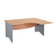 Simmob - Scrivania Compatta L180 Estensione:sx Col.rip.:faggio