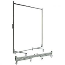 Porta-abiti Pieghevole Material:metallo Colore:grigio - Manutan