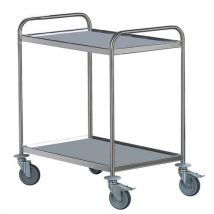 Hupfer - Carrello 2 Ripiani Inox Dim. Totale: 695 X 495 - Portata = 120 Kg