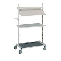 Ateliers system - Carrelli Di Servizio A Ripiani Regolabili - Lungh. X Prof. X Alt.: 870 X 613 X 1650