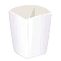 CEP - Portapenne Magnetico Bianco - 2 Scomparti - Polistirene - 95mm Altezza - Ideale Ufficio