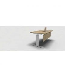 Scrivania Regolabile Elettricamente 100x80 Rovere - Manutan