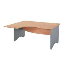 Simmob - Scrivania Compatta L180 Estensione:sx Col.rip.:faggio