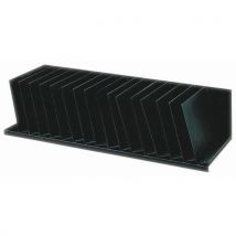 Paperflow - Casellario Verticale 16 Scomparti Inclinati - 92 cm - Nero - Organizzazione Efficiente