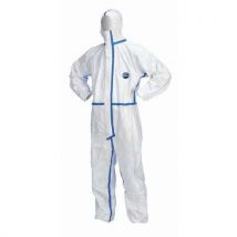 Tyvek DuPont - Tuta Monouso Tyvec 600 Plus - M - Protezione Tipo 5 E 6 Bianco