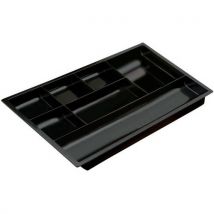 CEP - Organizer Per Cassetto Nero Con 7 Scomparti - Cep