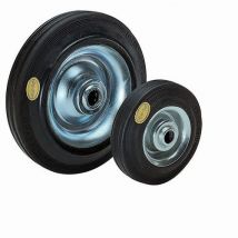 Blickle - Rotella Acciaio D=100 Mm P=100 Kg Lungh. Mozzo=45 Mm Battis. Gomma