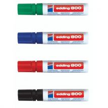 Edding - Set Da 4 Pennarelli Edding 800 Tratto: 4-12 Mm
