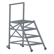 Tubesca-Comabi - Scaletta Mobile 4 Gradini + Parapetto Frontale