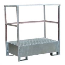 Sameto technifil - Pallet Di Ritenzione 2 Fusti Acciaio Galvanizzato 810x1320x1430