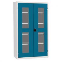 Acial - Armadio Monoblocco Alto Ante 520x1220x200 Grigio/blu