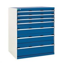 Bott - Armadio Da Officina A Più Cassetti H:4 X 10 Prof: 75 Cm