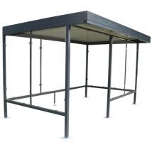 Riparo Per Fumatori Antracite L Ht : 2.50 M Acier Galvanisé - Manutan