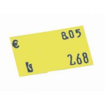 Lotto di 36 Etichetta Per Etichettatrice N.etichette:1200 Colore:giallo - Meto