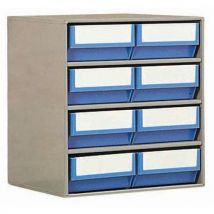 Blocco Prof. 300 Mm Dotato Di 8 Contenitori Blu - Manutan