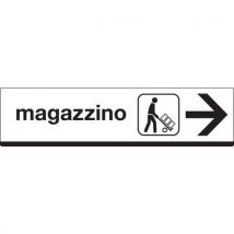 Cart. Alluminio 100x25cm Magazzino (freccia A Destra) - Manutan