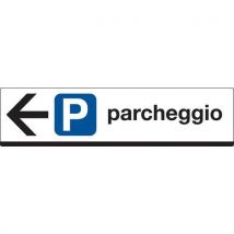 Cart. Allum Scatolato 100x25cm Parcheggio (freccia Sinistra) - Manutan