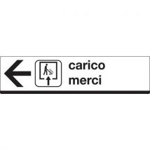 Cart. Alluminio 100x25cm Carico Merci (freccia Sinistra) - Manutan