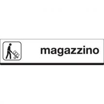 Cartello Alluminio 100x25cm Magazzino - Manutan