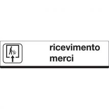 Cartello Alluminio 100x25cm Ricevimento Merci - Manutan
