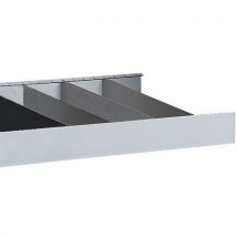 Manorga - Separatore Multi-Fix Premium Grigio 500x200mm - Acciaio Riciclato 85% - Scaffalatura Ufficio
