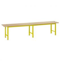 Panca Doghe Legno Giallo 200cm 200x35x45 Giallo - Manutan