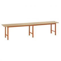 Panca Doghe Legno Aranc. 200cm 200x35x45 Arancione - Manutan