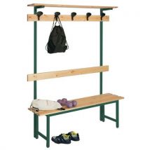 Panca+attacc 150cm Legno Verde 150x40x185 Verde - Manutan