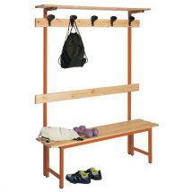 Panca+attacc 200cm Legno Aranc 200x40x185 Arancione - Manutan