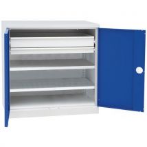 Armadio 2 Cassetti Telesc. 500x1000 Mm Grigio/blu 1000x - Manutan