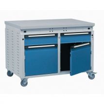 Kind - Carrello Mobile Larg.1150 2 Cassetti+2 Ante Multistrato